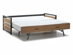 Cama nido industrial 90 x 190 cm MDF, pino y metal BOSTON^Vente-unique