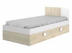 Vente-unique Cama Nido|Cama nido infantil 90 x 190 cm - Color natural y blanco SONIA