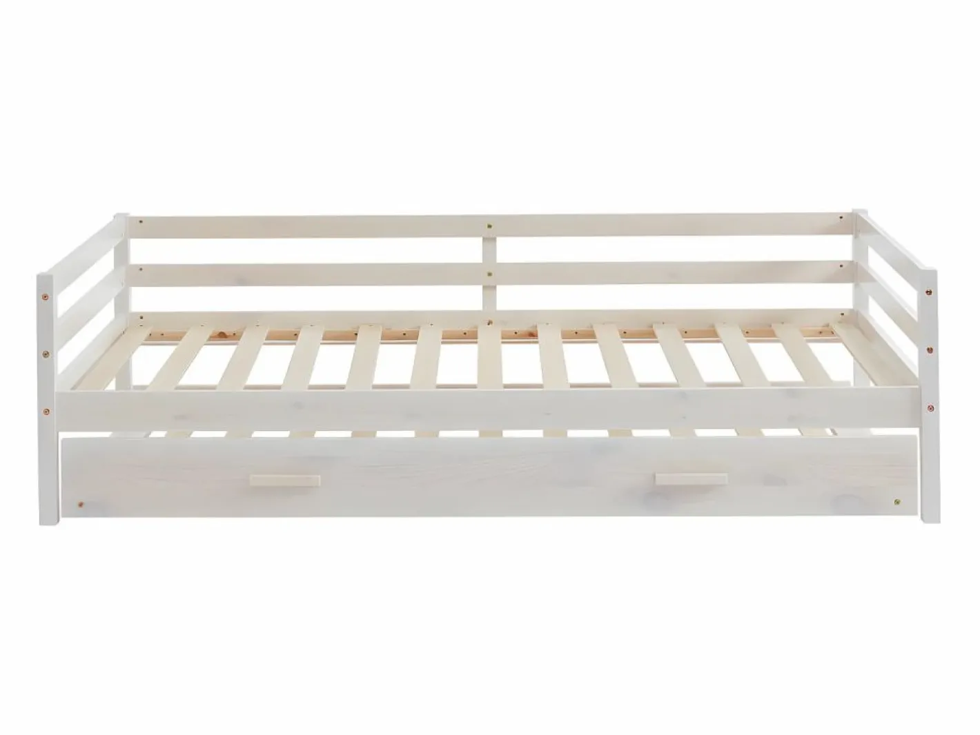 Vente-unique Cama nido infantil 2 x 90 x 190 cm Pino macizo y MDF AEDAN II Blanco Sale