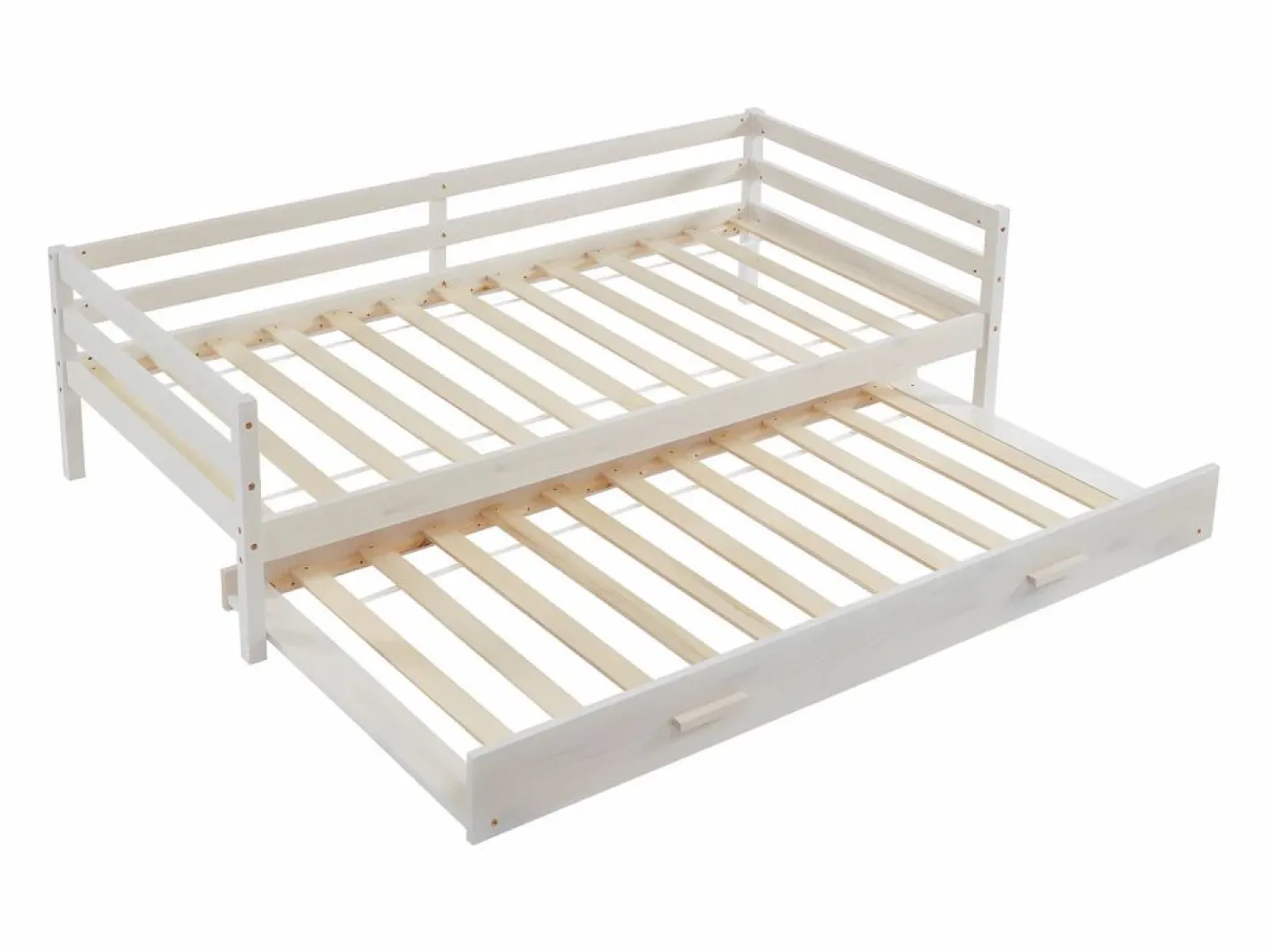Vente-unique Cama nido infantil 2 x 90 x 190 cm Pino macizo y MDF AEDAN II Blanco Sale