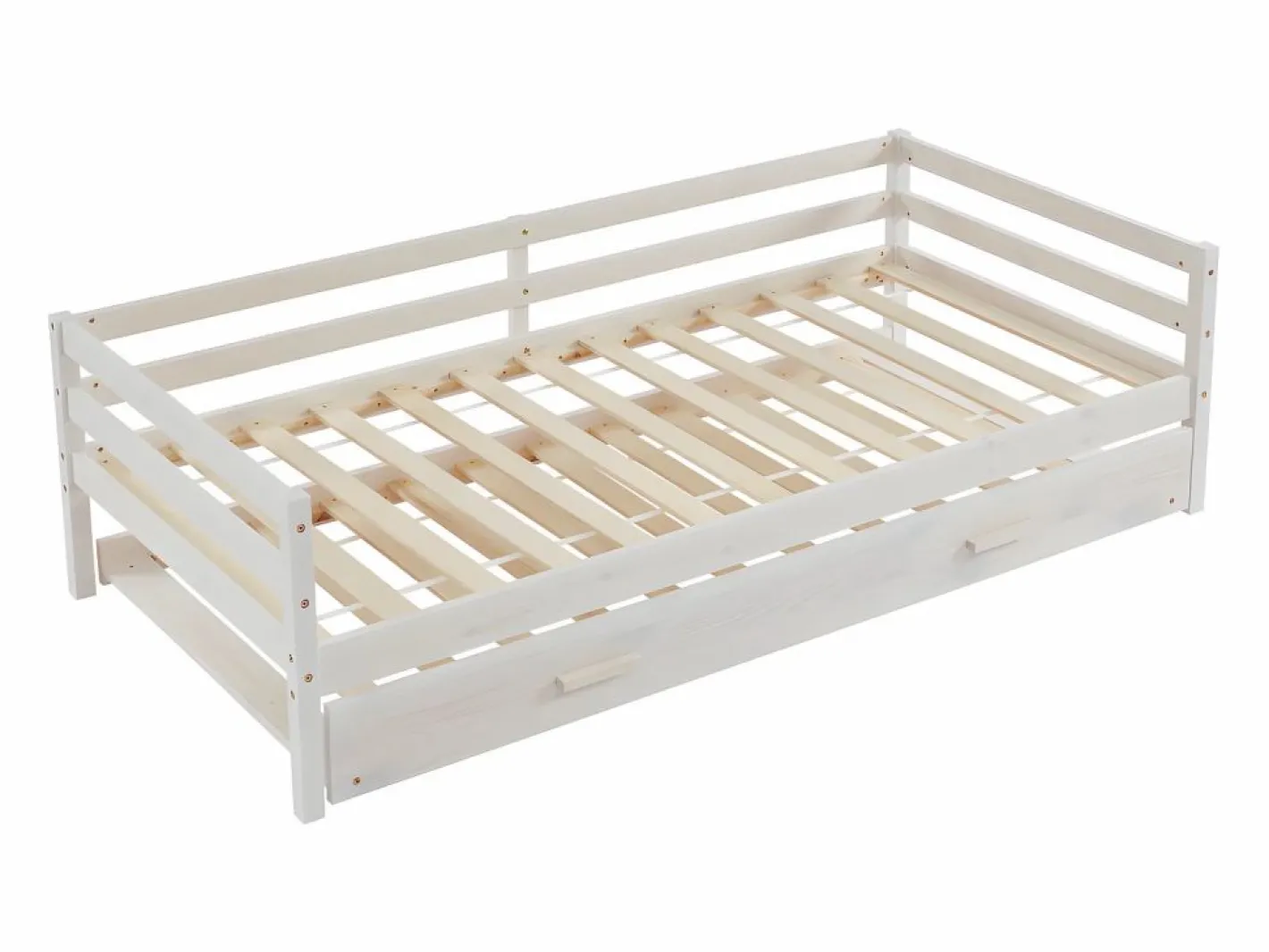 Vente-unique Cama nido infantil 2 x 90 x 190 cm Pino macizo y MDF AEDAN II Blanco Sale