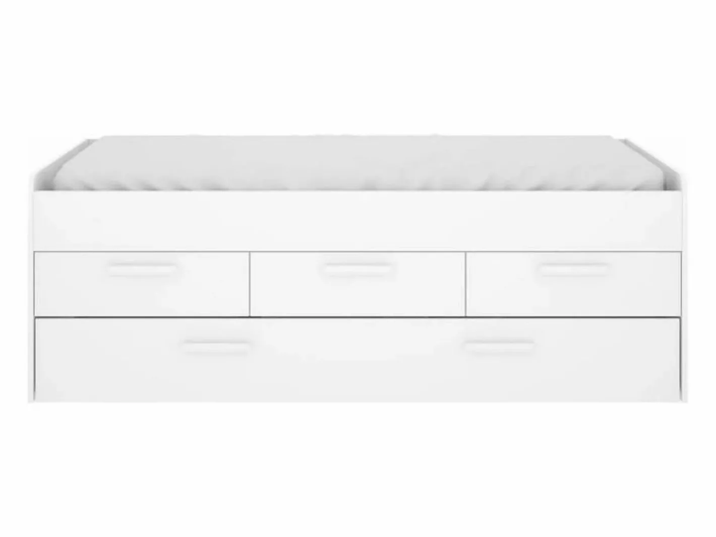 Cama nido Leka con 3 cajones blanco 68x194x95 cm Multicolor Hot