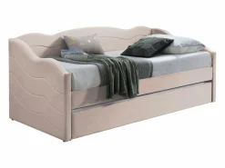 Cama nido LENVIA 2 x 90 x 190 cm en terciopelo -^Vente-unique Sale