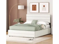 Cama Diván|Cama nido para adultos y niños 140 x 200 cm y 90 x 190 cm - Cama con plataforma extensible con 2 cajones con somier y cabecero -