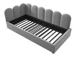 Merax Cama nido tapizada - 90 x 200 cm + 90 x 190 cm - sofá cama infantil - sin colchón - terciopelo - Gris Online
