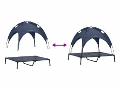 Clicnbuy Cama para perro Azul marino l Acero Azul oscuro Hot