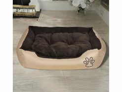 Clicnbuy Cama De Animales De Compañía|Cama para perro con cojín acolchado talla L
