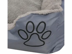 Clicnbuy Cama para perro con cojín acolchado talla S Gris
