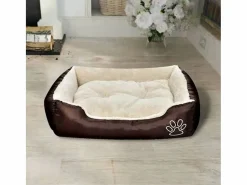 Clicnbuy Cama para perro con cojín acolchado talla S Marru00f3n New