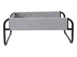 Clicnbuy Cama para perro l Tela Oxford y Acero Gris claro Best