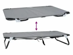 Clicnbuy Cama De Animales De Compañía|Cama para perro 90 x 55 x 18 cm Tela Oxford y Acero