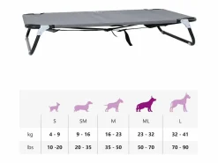 Clicnbuy Cama De Animales De Compañía|Cama para perro 90 x 55 x 18 cm Tela Oxford y Acero
