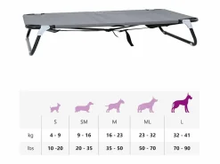 Cama para perro 105 x 65 x 18 cm Tela Oxford y Acero^Clicnbuy Outlet
