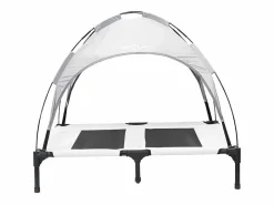 Clicnbuy Cama De Animales De Compañía|Cama para perro Gris plata l Acero