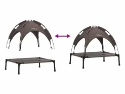 Clicnbuy Cama para perro Marrón s Acero Marru00f3n Sale
