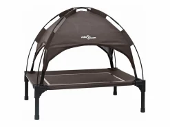 Clicnbuy Cama De Animales De Compañía|Cama para perro Marrón s Acero