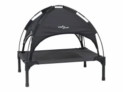 Clicnbuy Cama para perro m Acero Negro Outlet