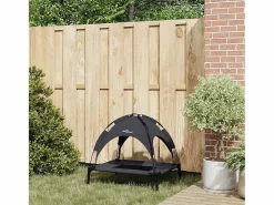 Clicnbuy Cama para perro m Acero Negro Outlet