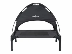 Clicnbuy Cama para perro m Acero Negro Outlet