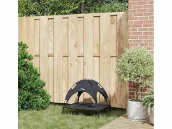 Clicnbuy Cama para perro s Acero Negro Online