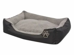 Clicnbuy Cama para perros con cojín acolchado Talla XXL Negro Outlet