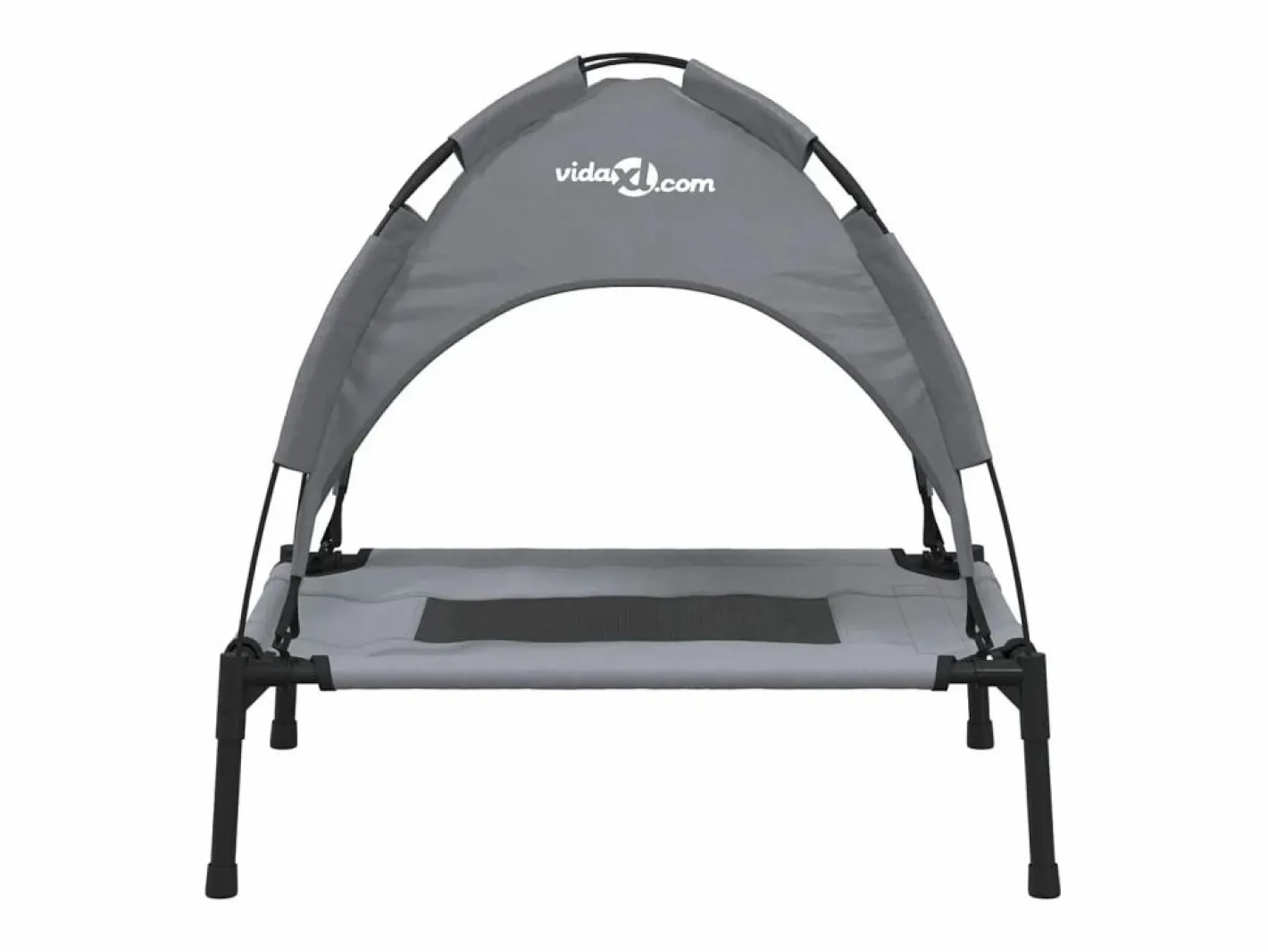 Clicnbuy Cama De Animales De Compañía|Cama para perros con dosel antracita tela oxford y acero