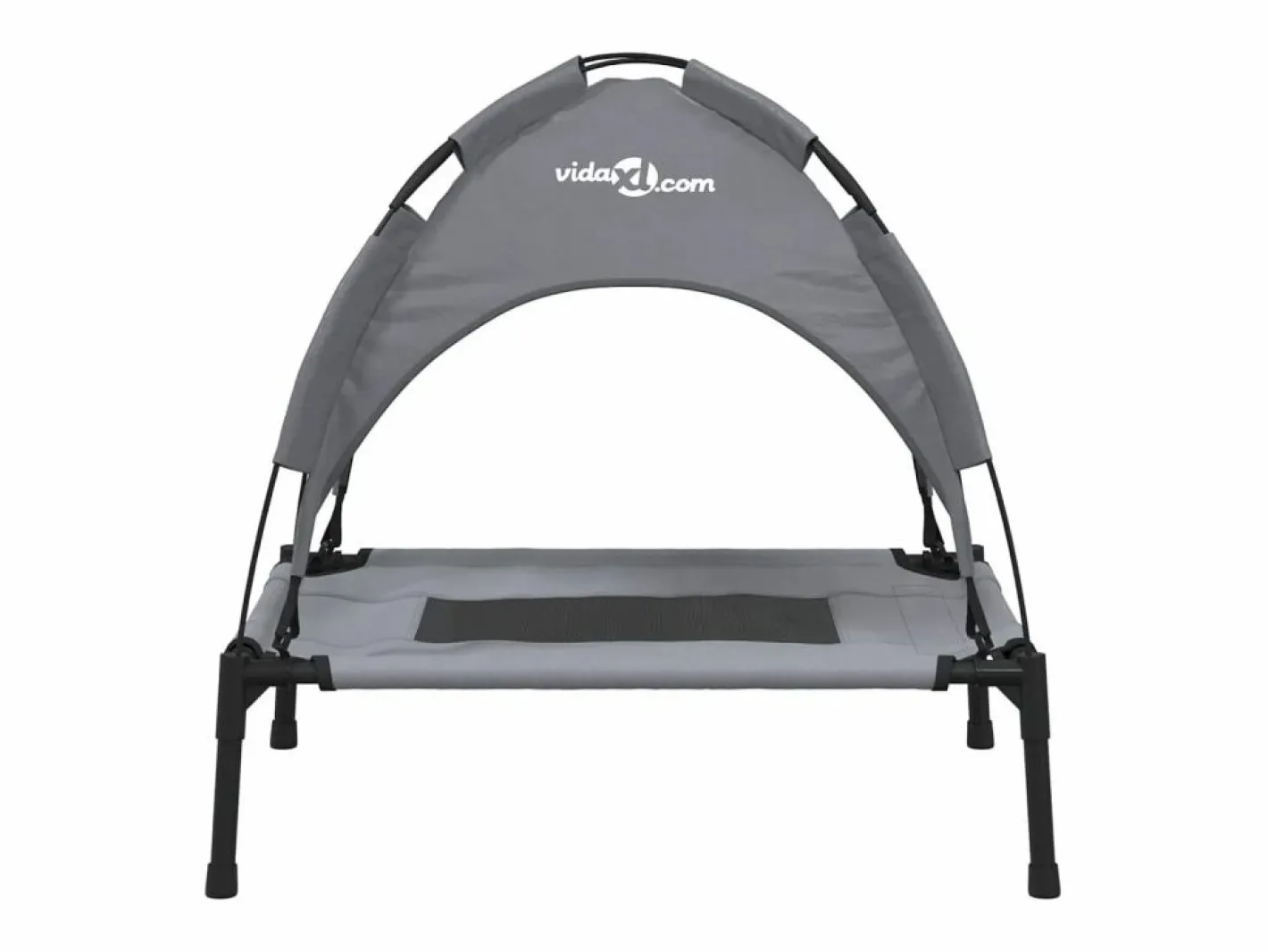 Clicnbuy Cama De Animales De Compañía|Cama para perros con dosel antracita tela oxford y acero