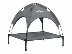 Cama para perros con dosel antracita tela oxford y acero^Clicnbuy Outlet