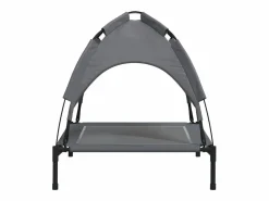Cama para perros con dosel antracita tela oxford y acero^Clicnbuy Outlet