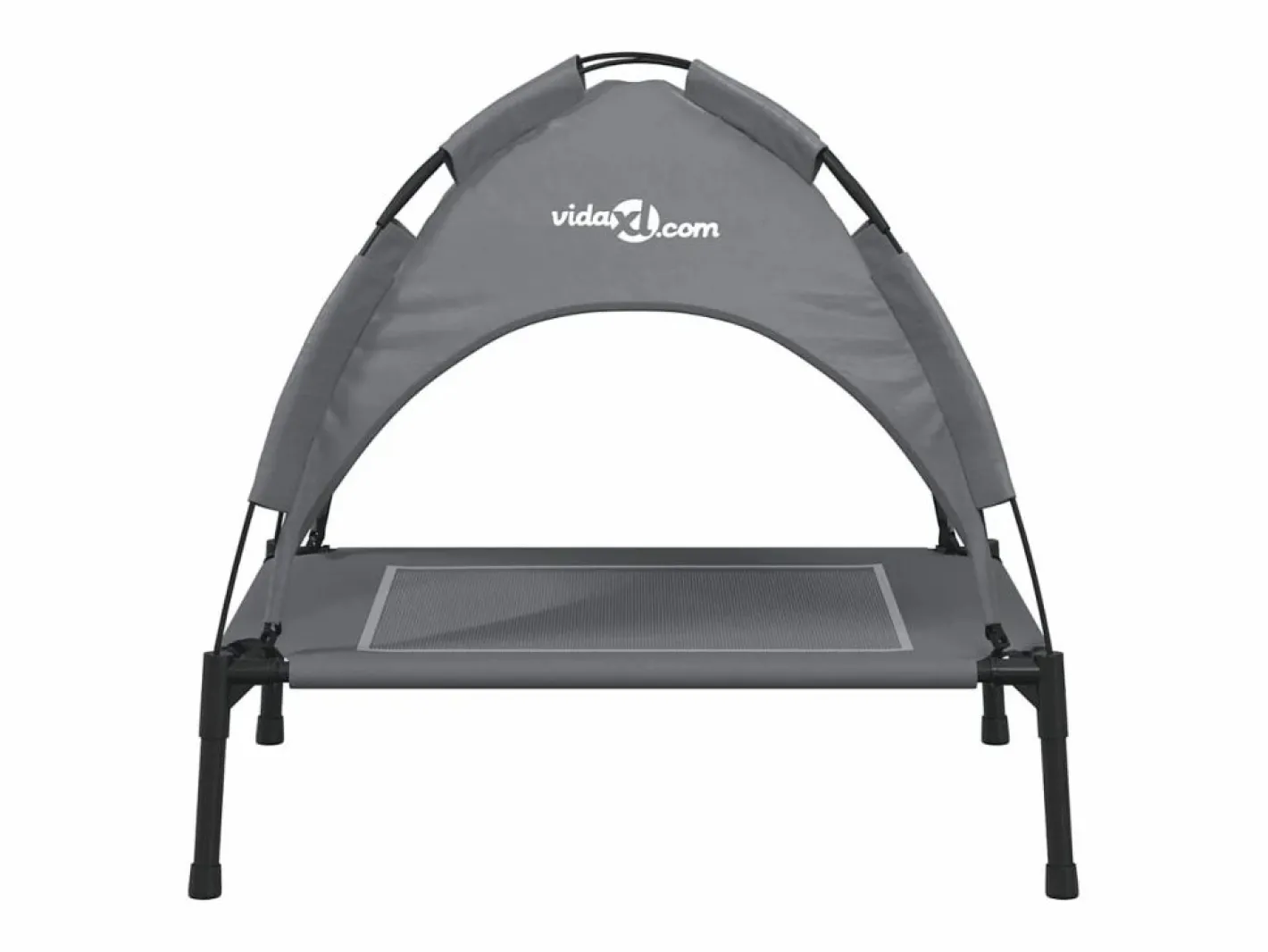 Clicnbuy Cama De Animales De Compañía|Cama para perros con dosel antracita tela oxford y acero