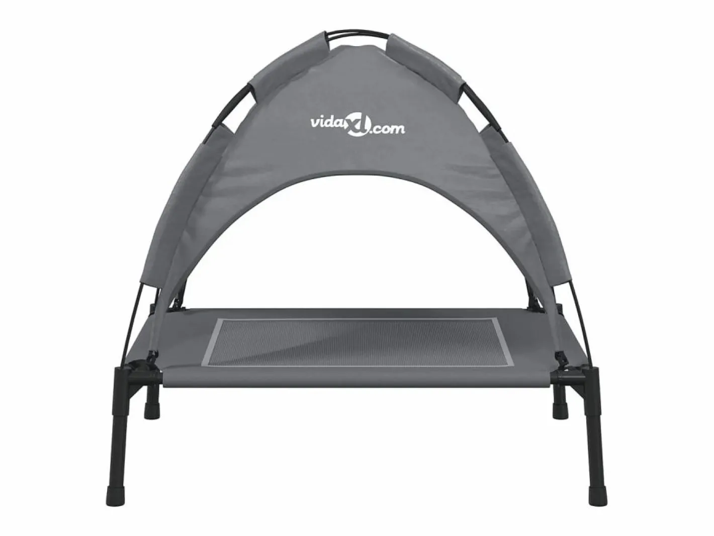 Clicnbuy Cama De Animales De Compañía|Cama para perros con dosel antracita tela oxford y acero