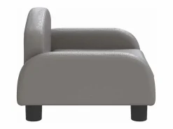 Clicnbuy Cama para perros de cuero sintético 50x40x30 cm Gris Outlet