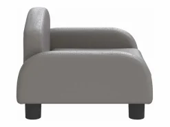 Clicnbuy Cama para perros de cuero sintético 50x40x30 cm Gris Outlet