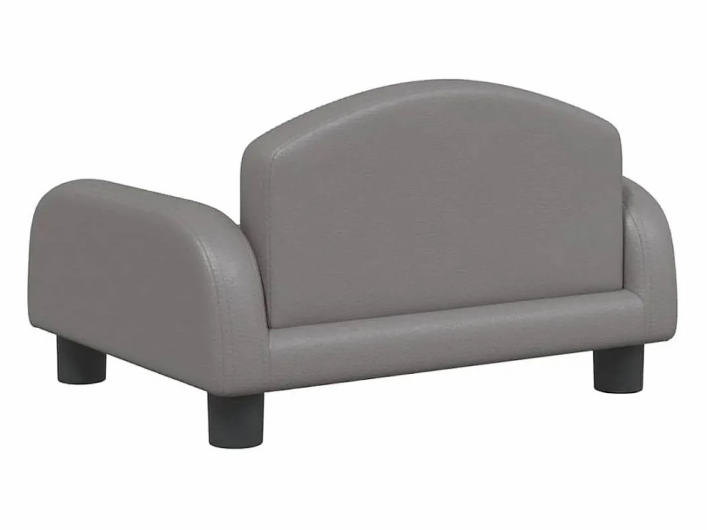 Clicnbuy Cama para perros de cuero sintético 50x40x30 cm Gris Outlet