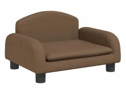 Clicnbuy Cama De Animales De Compañía|Cama para perros de tela marrón 50x40x30 cm