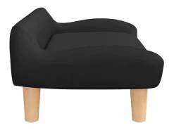Clicnbuy Cama para perros de tela negra 70x40x24 cm Negro Online