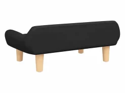 Clicnbuy Cama para perros de tela negra 70x40x24 cm Negro Online