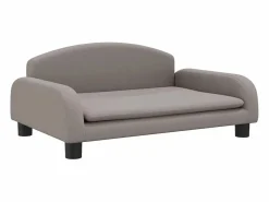 Clicnbuy Cama para perros de tela gris taupé 70x45x30 cm Topo Clearance