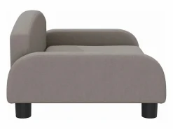 Clicnbuy Cama para perros de tela gris taupé 70x45x30 cm Topo Clearance