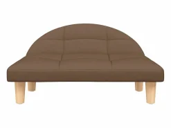 Clicnbuy Cama De Animales De Compañía|Cama para perros de tela marrón 70x52x30 cm