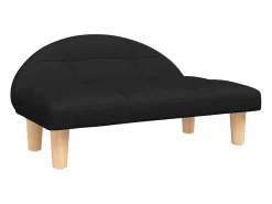 Clicnbuy Cama De Animales De Compañía|Cama para perros de tela negra 70x52x30 cm