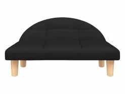 Clicnbuy Cama De Animales De Compañía|Cama para perros de tela negra 70x52x30 cm