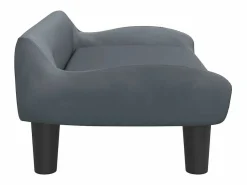 Clicnbuy Cama De Animales De Compañía|Cama para perros de terciopelo oscuro 70x40x24 cm