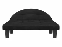 Cama para perros de terciopelo negra 70x52x30 cm^Clicnbuy