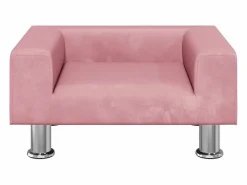 Clicnbuy Cama para perros de terciopelo 50x40x26,5 cm Rosa Hot