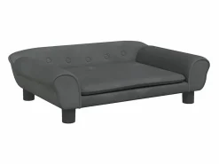 Clicnbuy Cama De Animales De Compañía|Cama para perros de terciopelo oscuro 70x48x22 cm