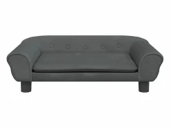 Clicnbuy Cama De Animales De Compañía|Cama para perros de terciopelo oscuro 70x48x22 cm