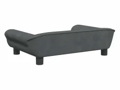 Clicnbuy Cama De Animales De Compañía|Cama para perros de terciopelo oscuro 70x48x22 cm