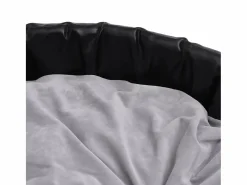 Clicnbuy Cama De Animales De Compañía|Cama para perros felpa y cuero sintético gris 79x70x19 cm