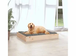 Cama para perros madera maciza de pino 71,5x49x9 cm^Clicnbuy Clearance